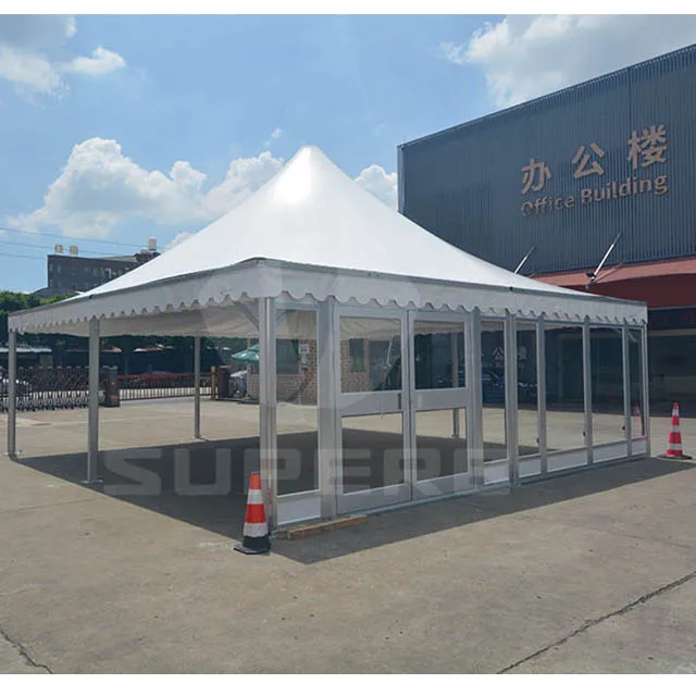 Nice Design 10x10 Large Pagoda Yurt Luxury Tent High Peak Tent for Sale