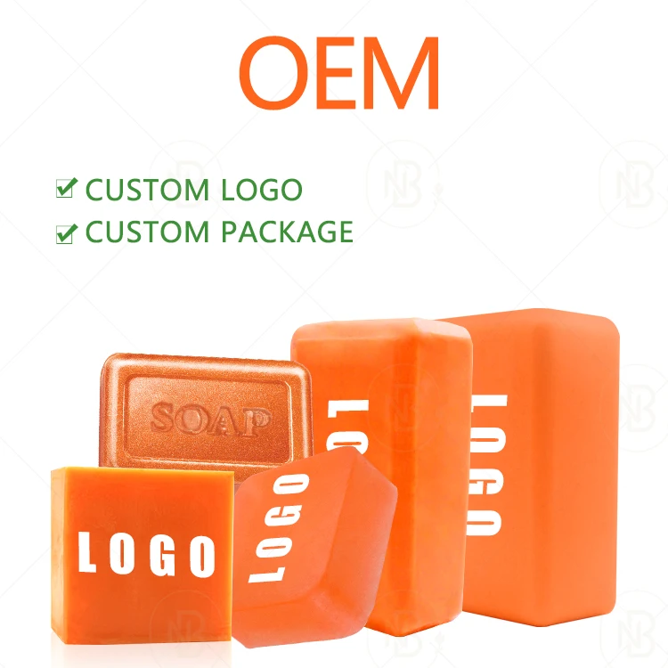 Oem Whitening Soap Private Label Handmade Whitening Beauty Bathing Gentle Skin Carrot Soap