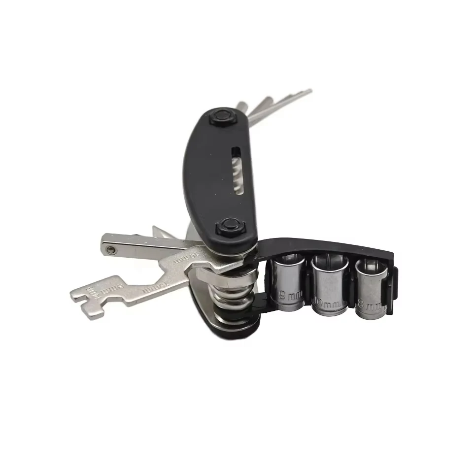 15 In 1 Bicycle Multitool Outdoor Camping Survival Gadget Item Patch Multi Function Tools Set Bike Repair Tool Gadgets For Man