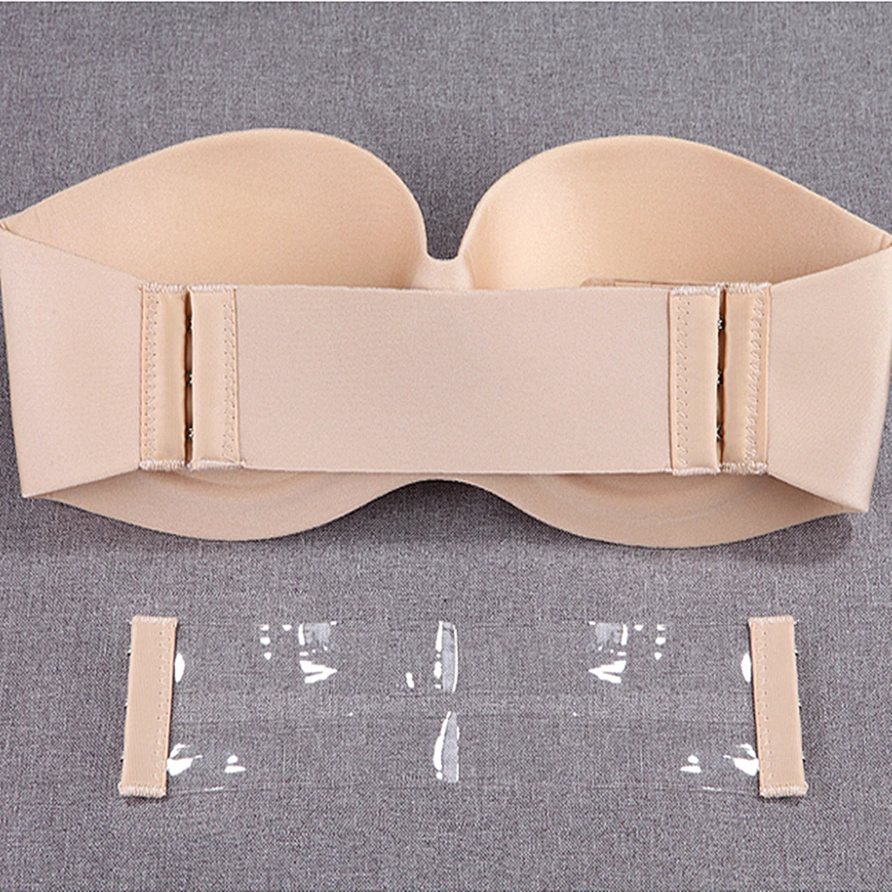 Newest Reusable Invisible Bra One Piece Breathable Cloth Bra Silicone Bra Womens Underwear