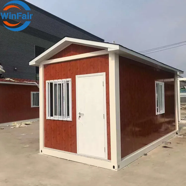 WinFair Camouflage 15 Minutes Folding Hydraulic Prefabricated Homes 2020 Unused 20ft Portable Fold Out Container House