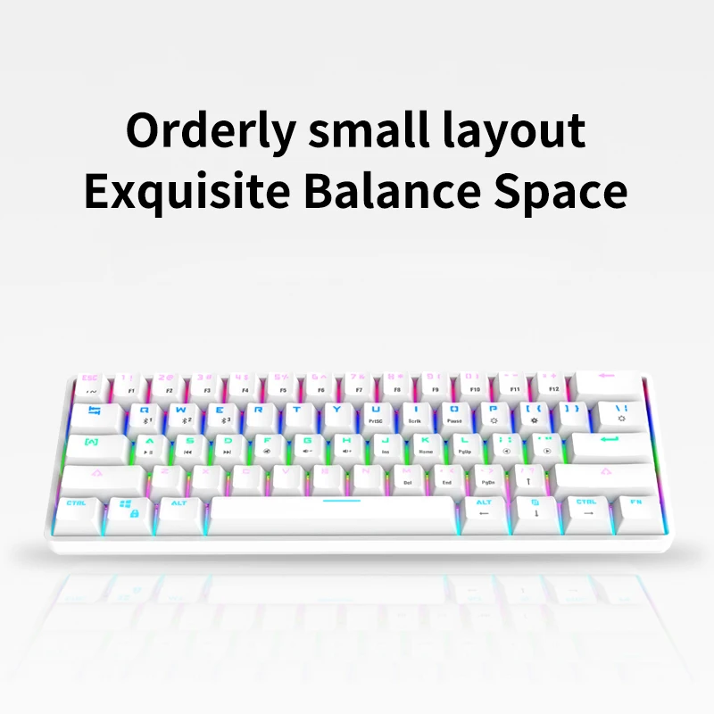 JB61 61 Keys Gaming Wired/Wireless Mechanical BT mechanical keyboard