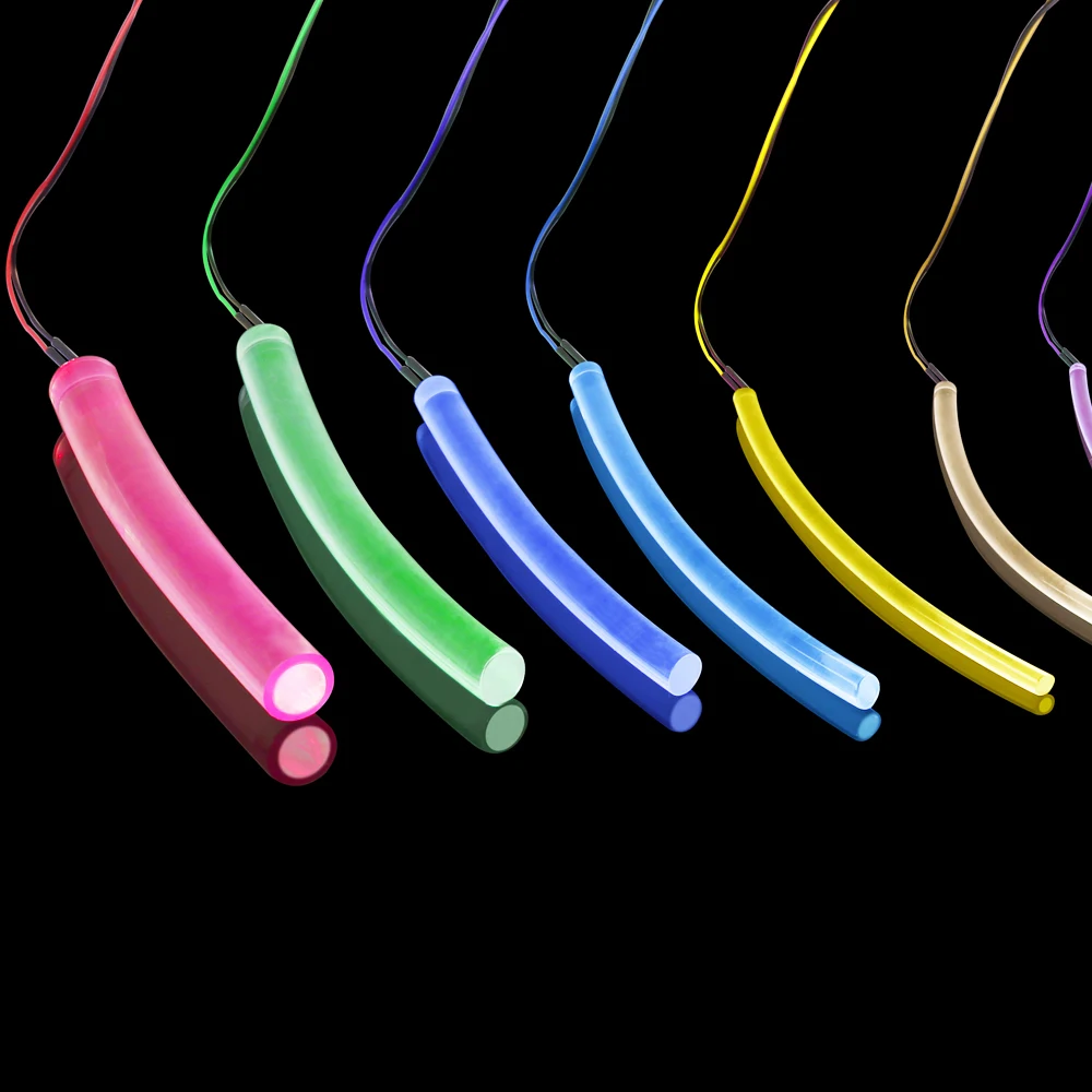 Factory sale 2.5mm Side glow plastic optical fiber cable for lighting light decoration