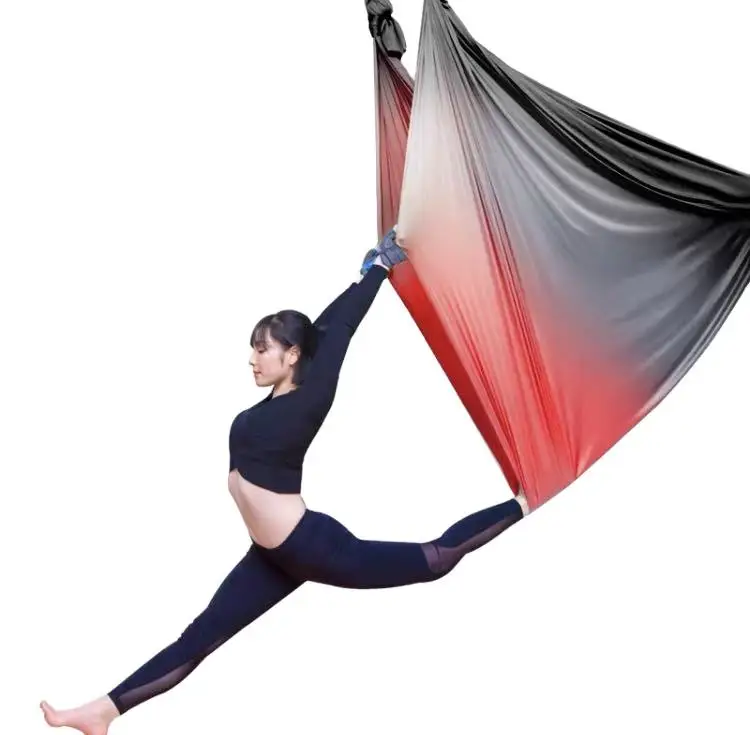 Wholesale Stretchy Comfy Gradient Color Silks Do Inversion Exercise Aerial Yoga Hammock
