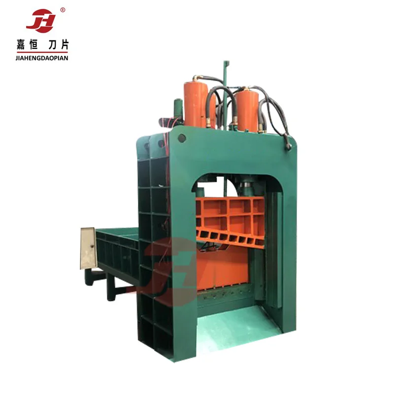 Small Baler Machine 10 tons Vertical Hydraulic Baler Machine Automatic Feeding Ganrty Cutter