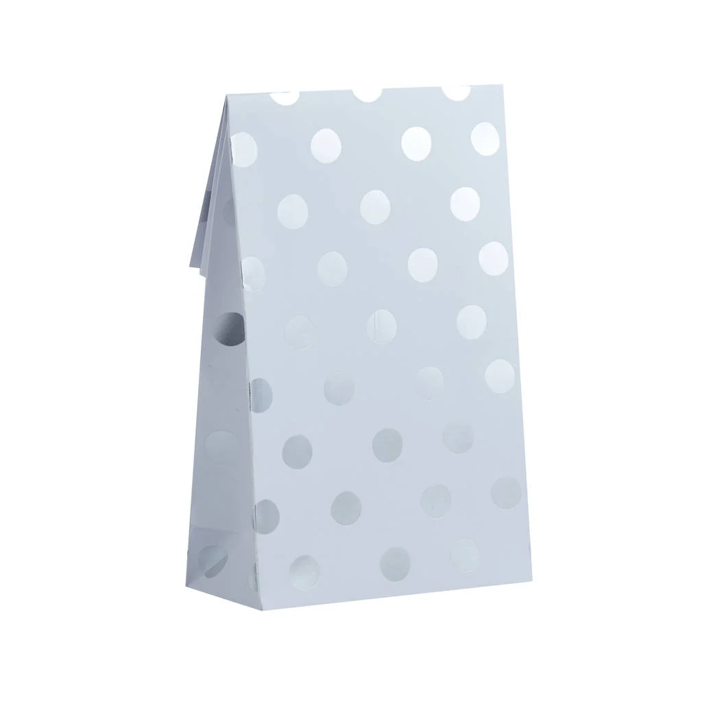 A Classic, Eco-Friendly Choice Fun and Festive Favor Embossed Silver Paper Jewelry Party Bags High-Quality