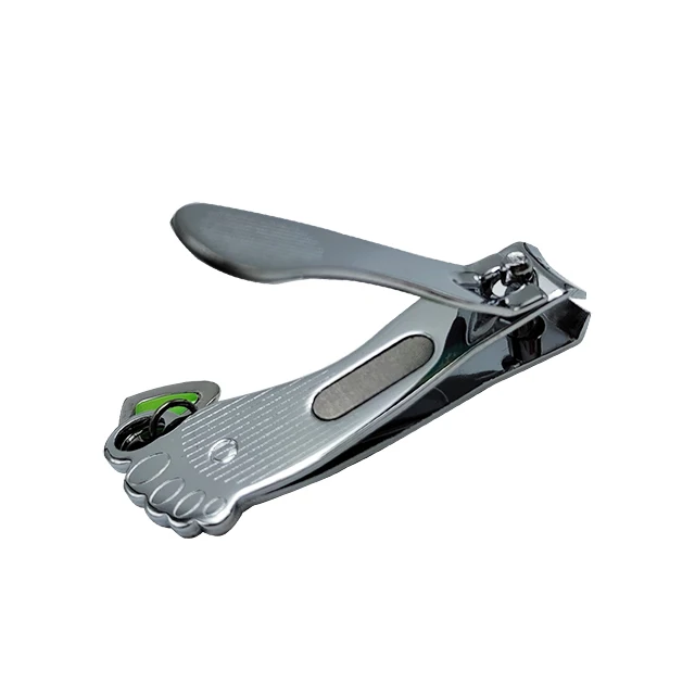 Portable the best mini silver carbon steel cute keychains fingernail cutter clippers with file