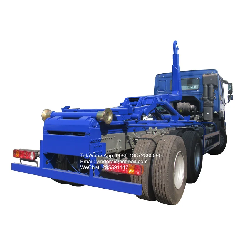 New sinotruk howo 20ton 25ton hydraulic waste container dumpster arm roll 30 ton hooklift truck