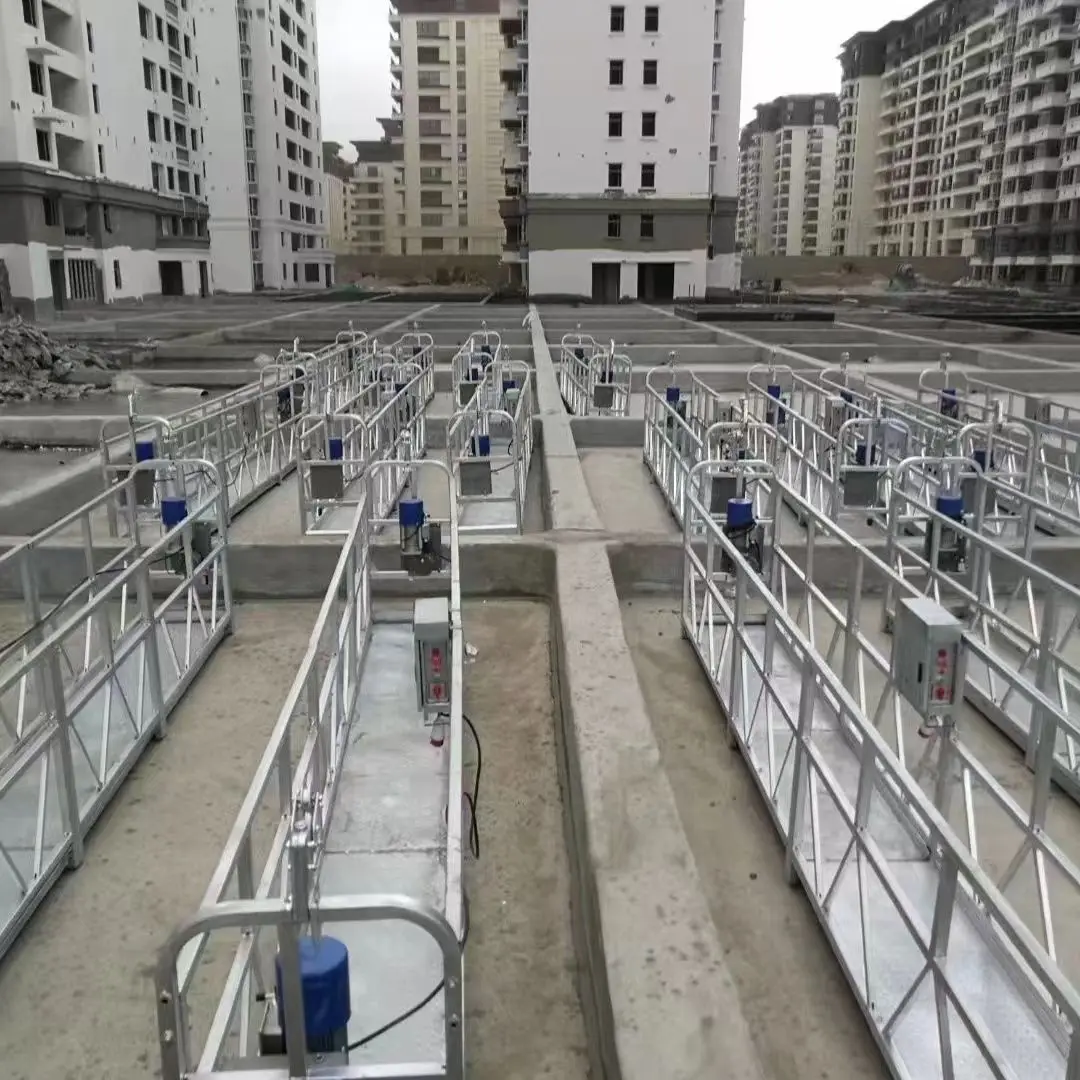 Zlp800 ZLP630 Aluminum Rope Suspended Platform Electric Lifting Scaffolding Lift For The Building Maintenance