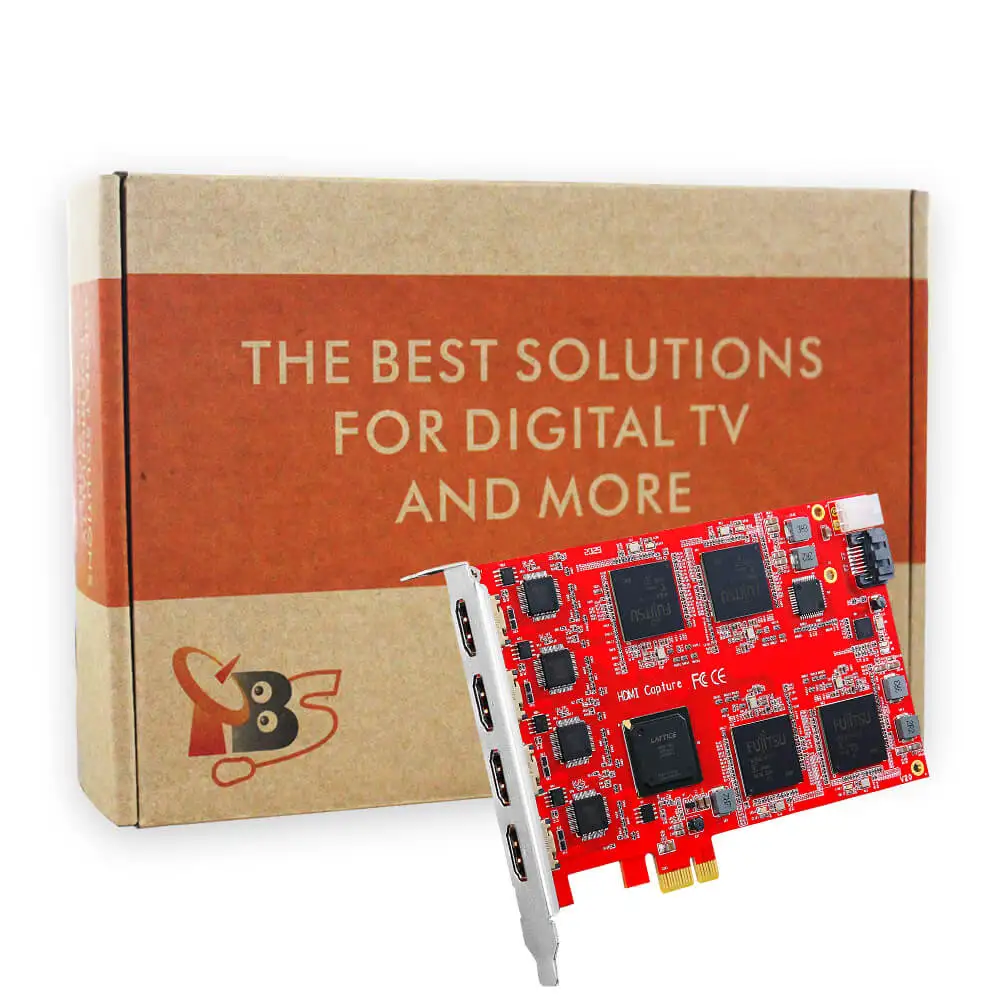  TBS6304SE 4 HDMI 1 захват входа H.264 HD кодирование видео PCIe карта поддерживает до 1920x1080 60fps
