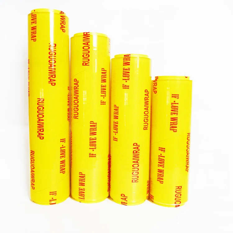 Best Fresh food warp grade packing pvc cling film jumbo roll stretch film casting pvc film