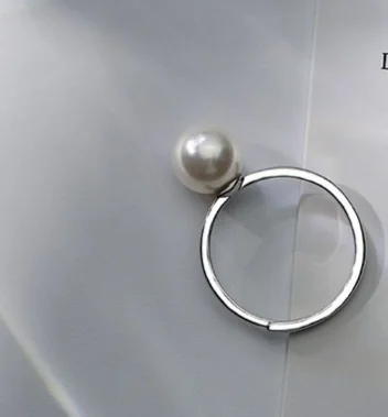 minimalist simple designs pearl setting solid silver ring semi mount pearl ring mounting