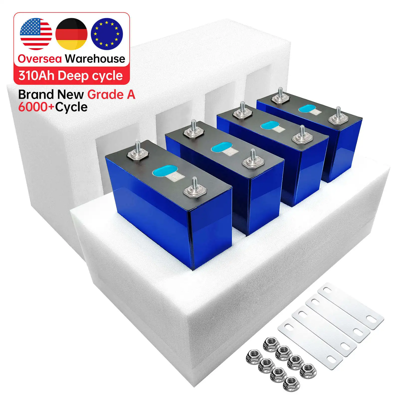 Литиевый корпус 304ah 100ah 48v 310ah класса 24v 12v 300ah lifepo4 Аккумуляторная батарея для rv солнечных батарей rept