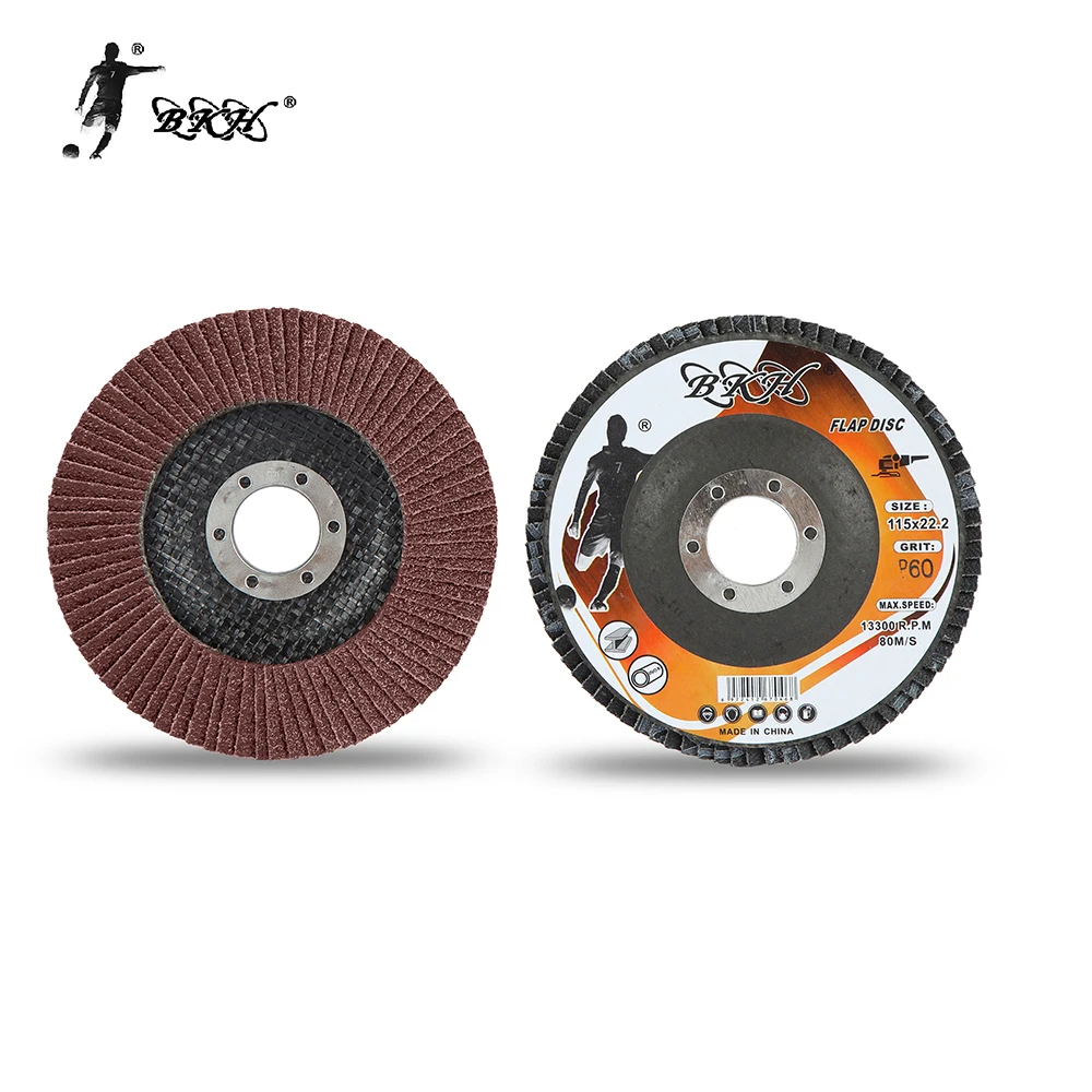 BKH flap disc 125*22.23 5inch  factory direct sell for polishing metal  good quality