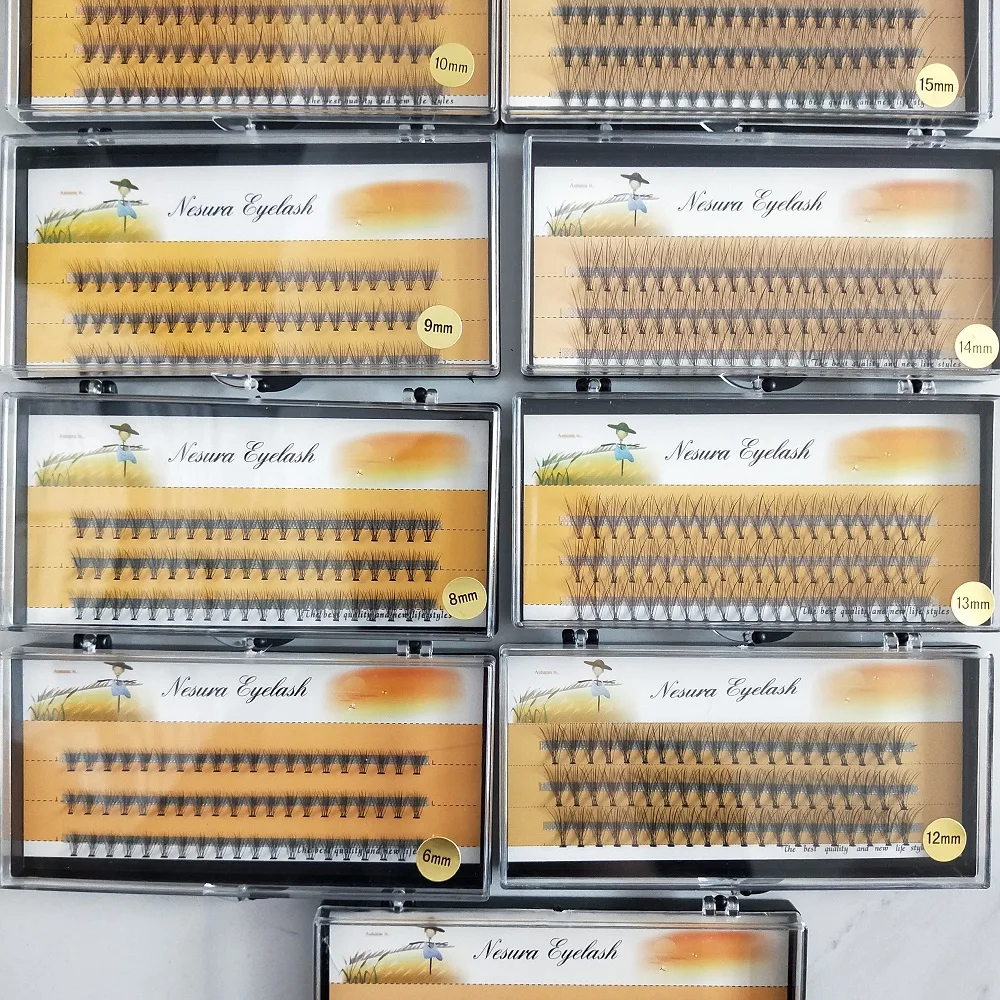 
wholesale best quality nesura eyelash 10d 20d length from 6 to 15mm 