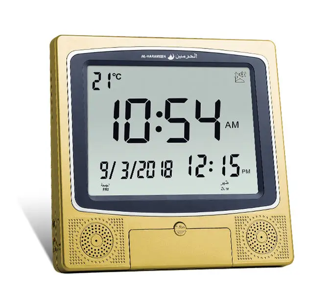 azan clock digital azan clock l timepiecewith multi athan sound date week temperature prayer times