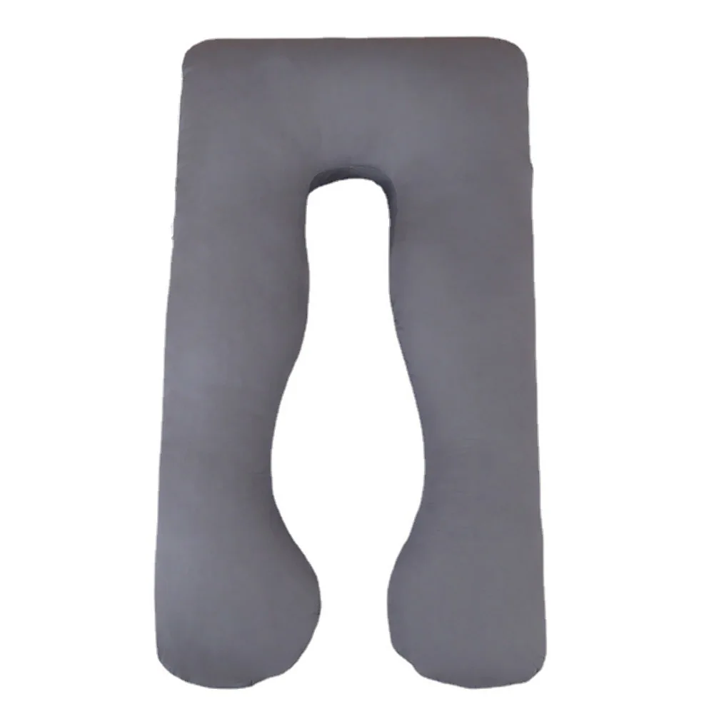 U-образная подушка для беременных 51 дюймов с бархатным съемным чехлом