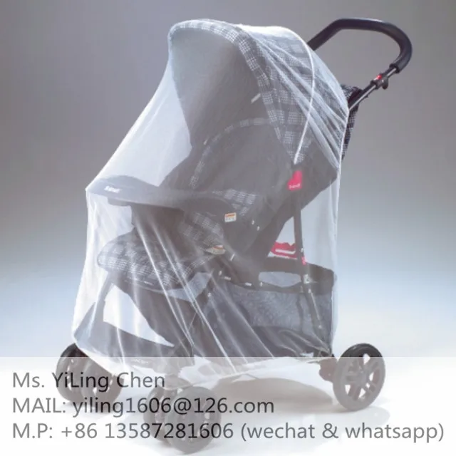 Portable Mosquito Netting Cover for Baby carriage/High Quality Easy Care Stroller Net / Circular baby mosquito