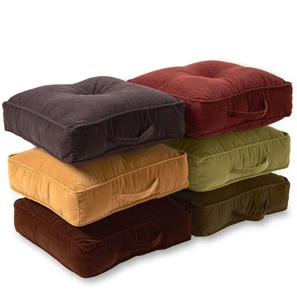 Hot Sale Square Large square floor pillows cushion floor pouffes sitting pillow