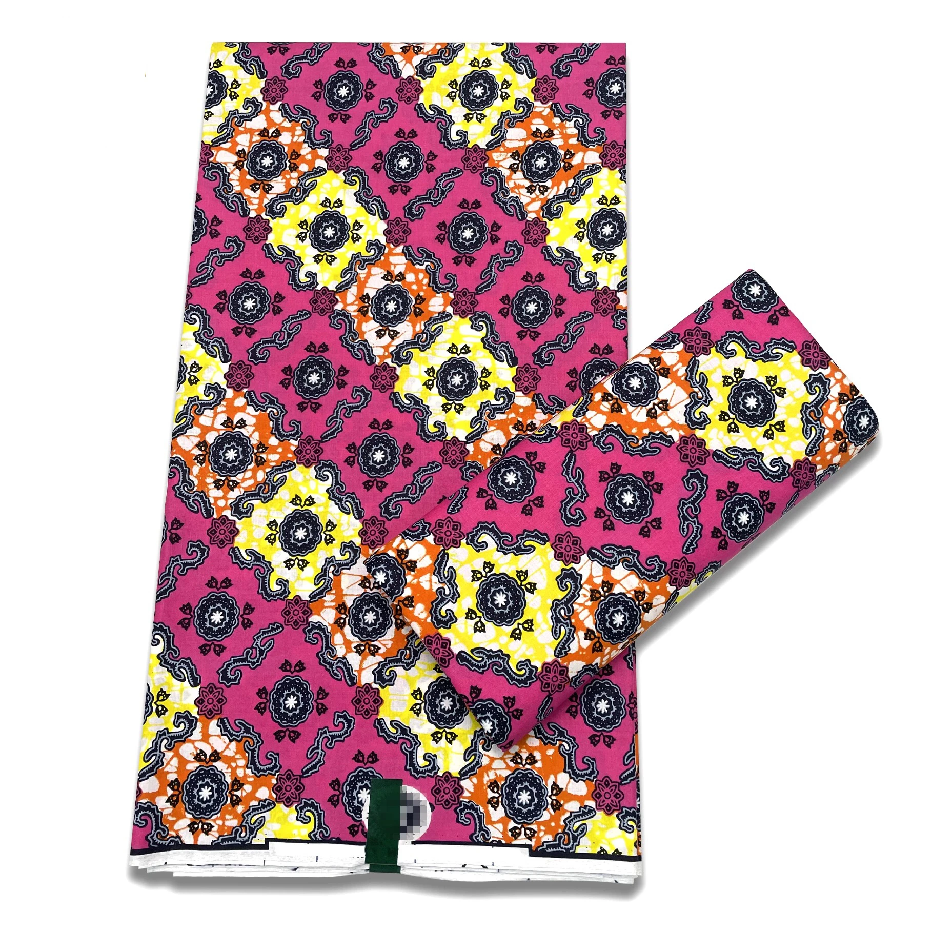 2022 popular new fashion 100% cotton african wax fabric 6 yards for costume