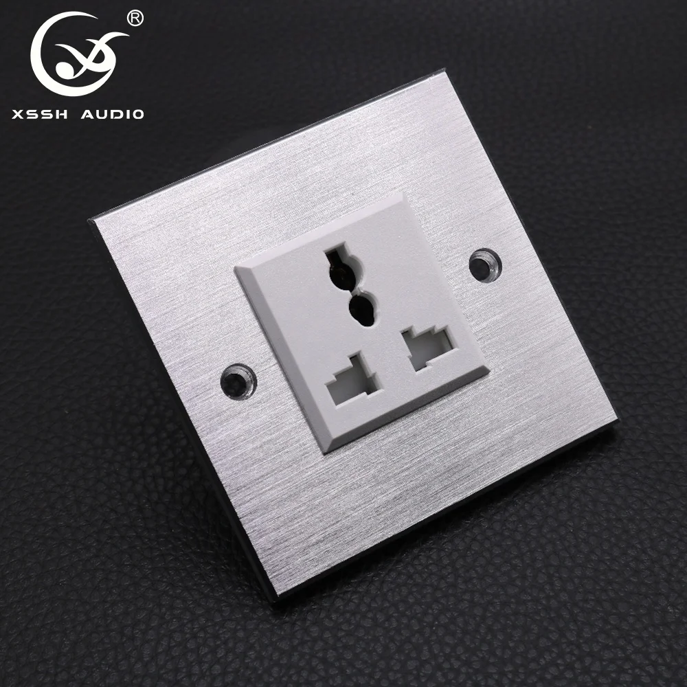 AC 13A Power Outlets YIVO XSSH Audio HIFI  IEC Home Industrial Wall Socket Universal 3 Pins US Electric Plug Connector Socket