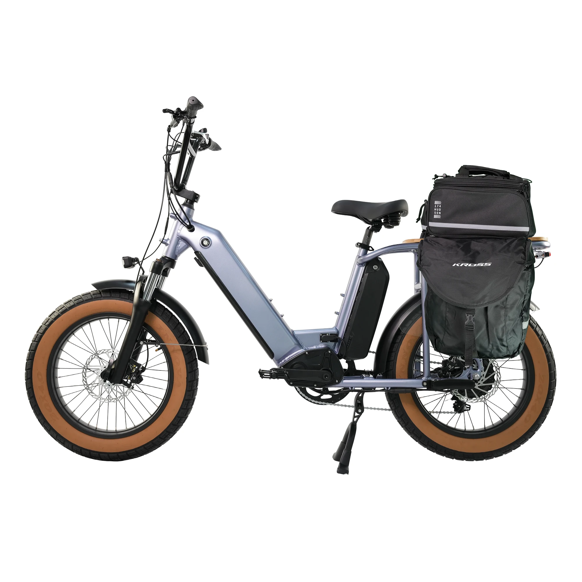 Greenpedel Hybrid Electric Bicycle 750W Electric Fatbike Mountain Fat Tire E Bike With Full Suspension