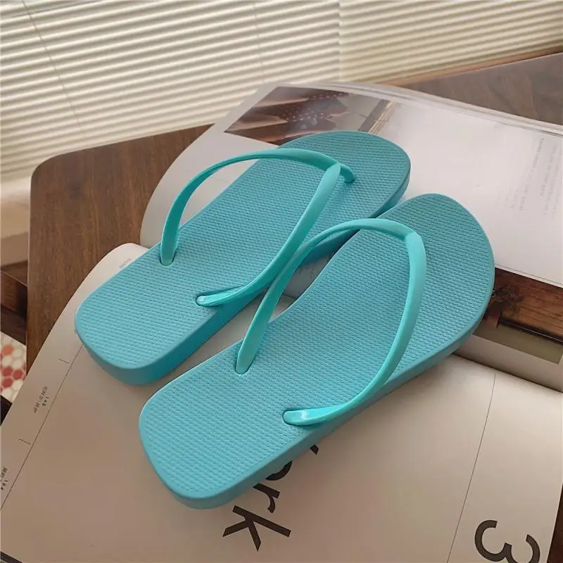 Wholesale Eleven Women Anti-Slip Rubber Beautiful Color Soft Flat Slides Slippers Sandals Cheap Custom Print flip flop designer