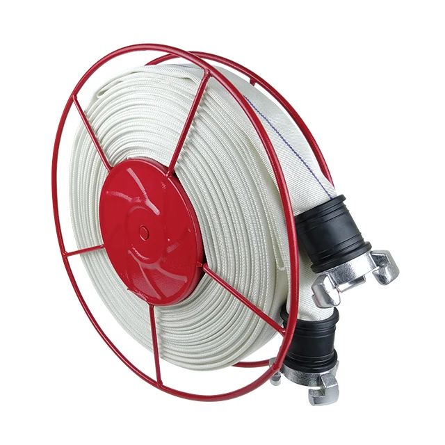 DN45 30m Swing Layflat Fire Hose Reel with Barcelona Coupling