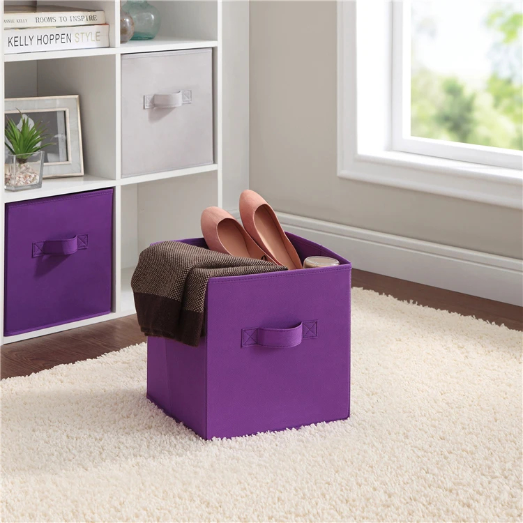 Pp Material Clothes Storage Basket Drawers Collapsible Laundry Bag