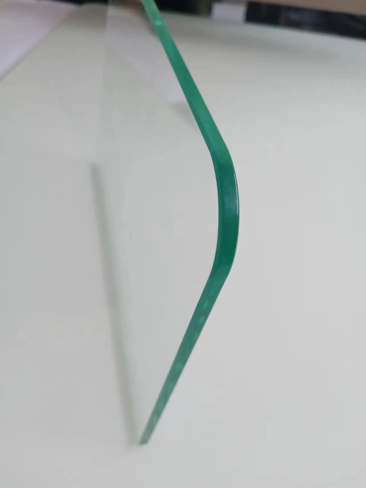 custom heat resistant tempered toughened glass with polished edge for tabletop bio ethanol gas fireplace