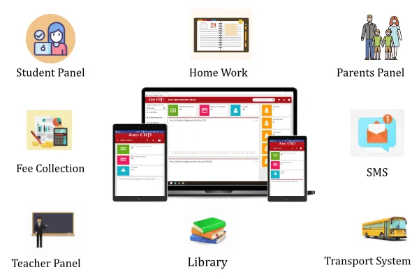 Web based Online School Management Software System for Schools by KAEM Technologies (USA), Inc.