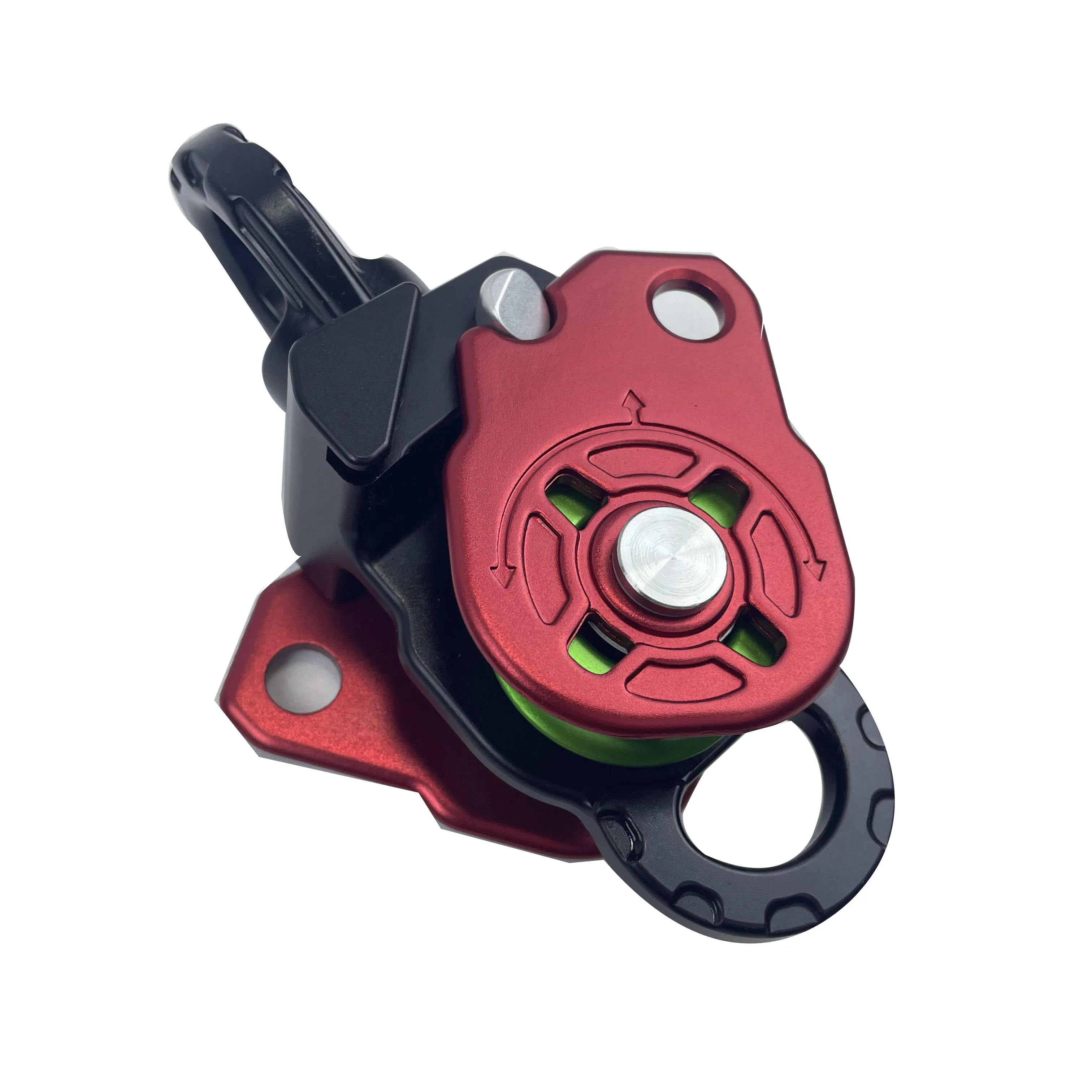 36KN Breaking Strength Aluminum Climbing Rope Pulleys For Rescue