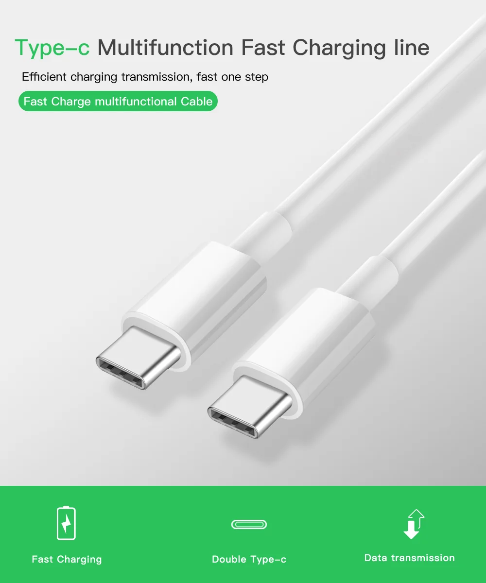  3а 60 Вт Быстрая зарядка USB C к PD зарядное устройство данных Tipo кабель 1ft 3ft 6ft