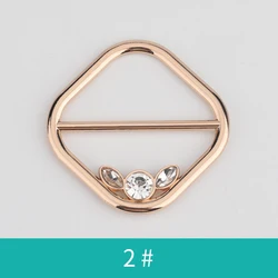 fashion metal buckle with  rhinestones for garments