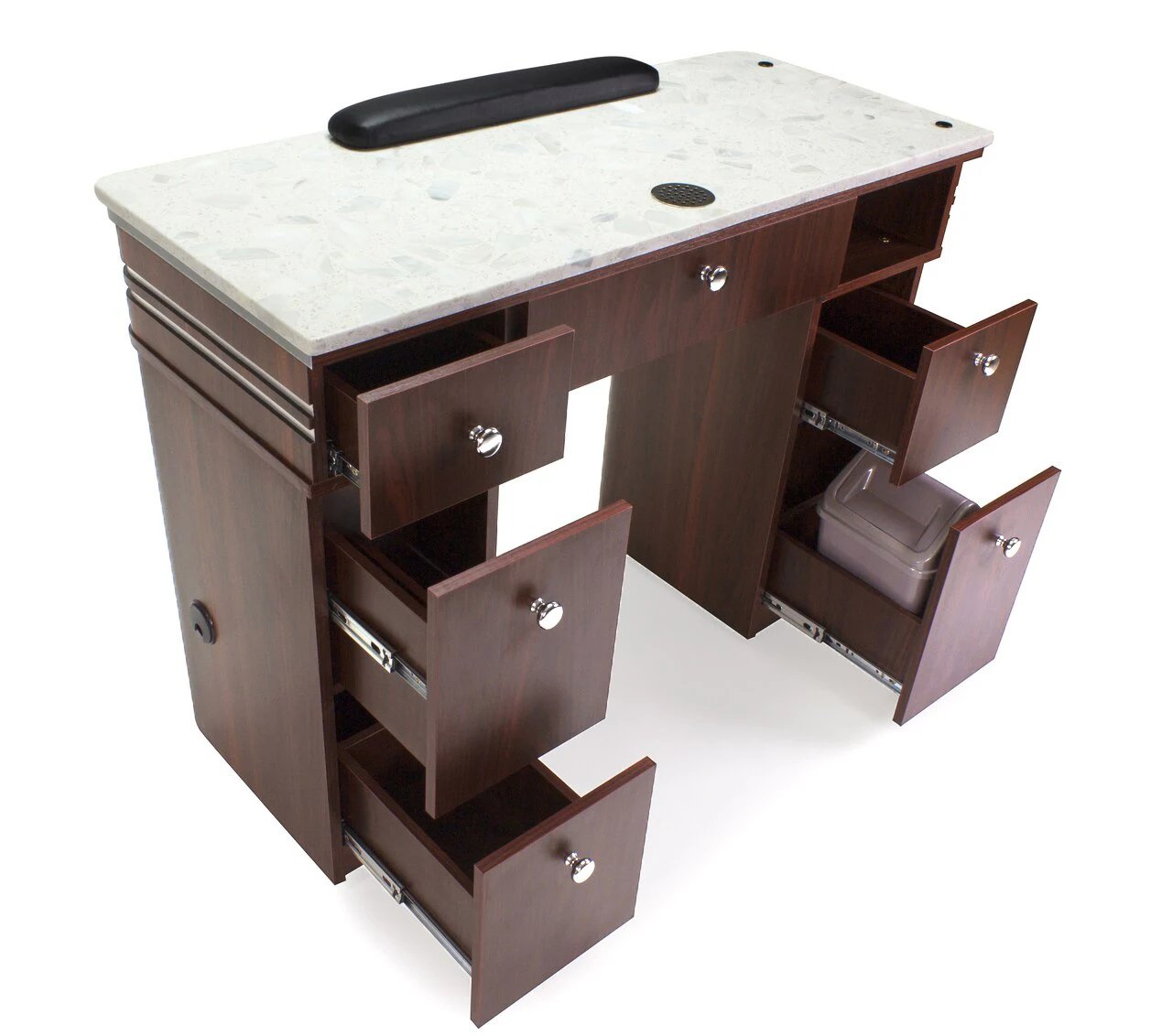 Cheap Nail Salon Furniture Manicure Table with Marble Table Shipping from USA Optional