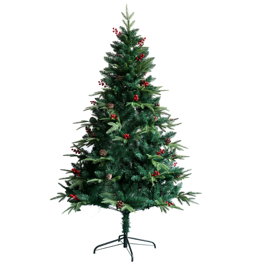 High quality PE PVC Mixed Flocked Christmas Tree Snowy Xmas trees