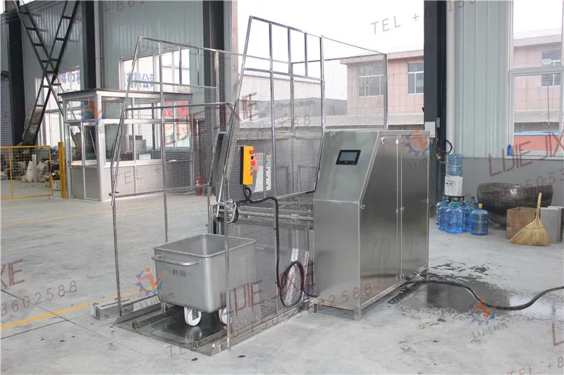 200L meat trolley washer washing machine Hopper car washing machine with steam heating