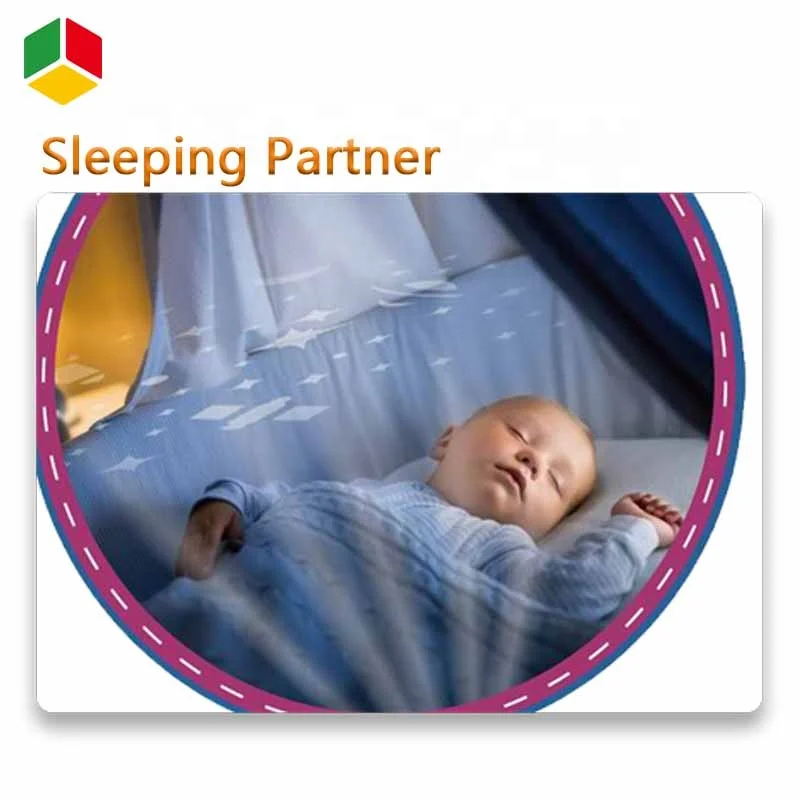 QS OEM Soft Stuffed Toys Animal Bear Electric Projection Baby Sleeping Plush Dolls With Music Lights