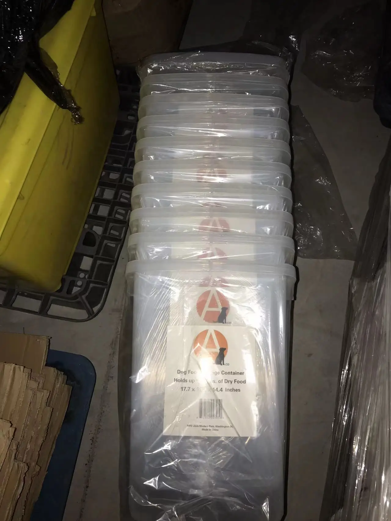 Plastic Dog Food Bucket Sealed Large Grain Storage Bucket Pet Storage Bucket Sealed Barrel Packed Household Super Large Moisture