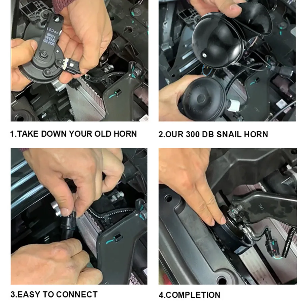 
Car Air Horn 12V Super Loud Sound Car Horn 110DB Red Air Speaker for Motorcycle Car Boat Truck Red Horn OEM 1 Pair Ce 1year 