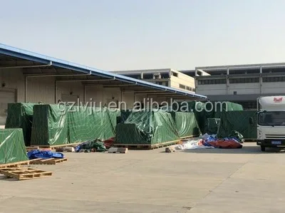  Обычай тяжелых 450gsm 610gsm армированного ПВХ покрытием полиэстер ткань 7 