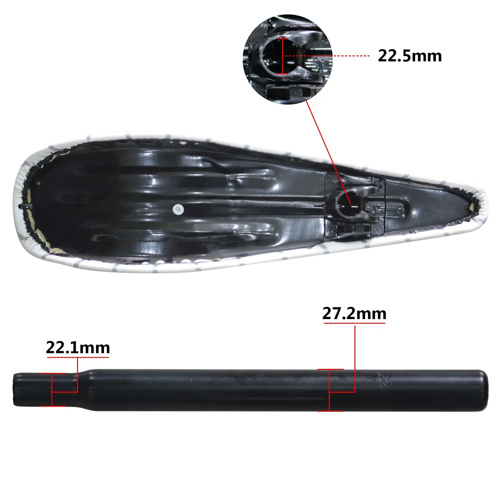 beach cruiser saddle kit, banana saddle kit