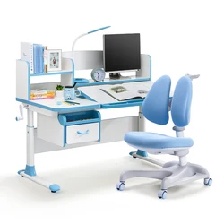 New Model and design adjustable ergonomic 3-18 years old reading table kids study desk table and chair kids desk for children