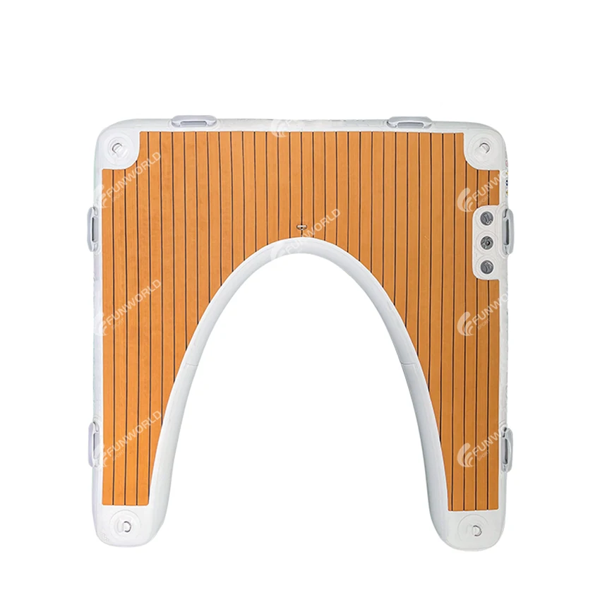 Funworldsport Jet Ski Dock Floating Pontoon Jet Ski Lift Inflatable Dock Drop Stitch