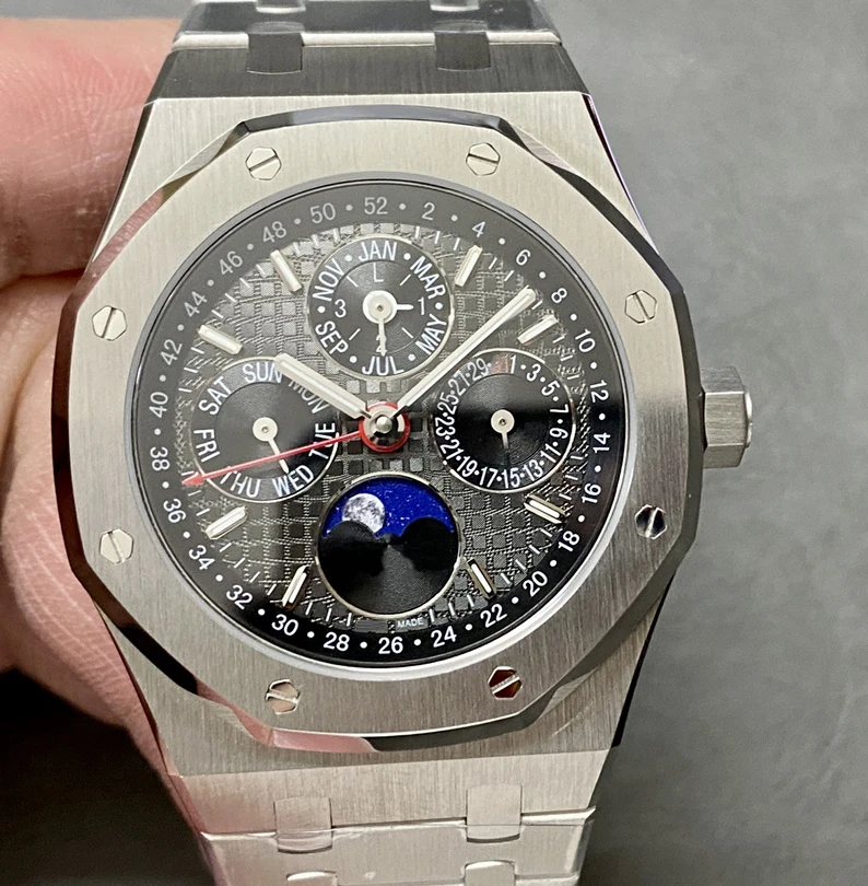 41mm Luxury APS BBR Mechanical Watches 5134 Mouvement  Moon Phase Date Calendar Display 904L Automatic Mechanical Watch for Men
