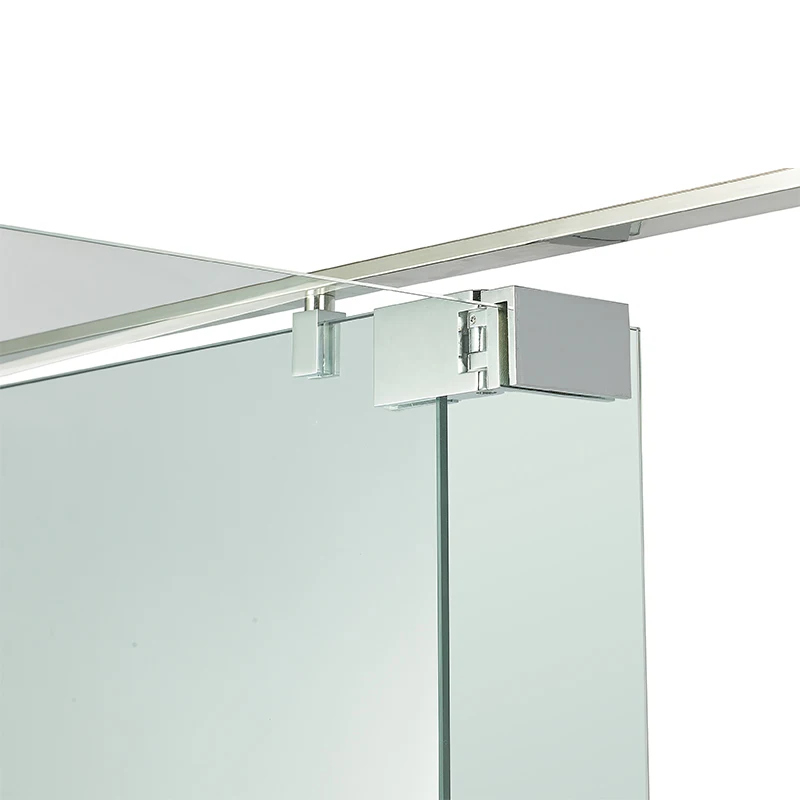 Service Custom Factory Design 2 Panels Simple Easy Stall Corner Swing Hinge Shower Door