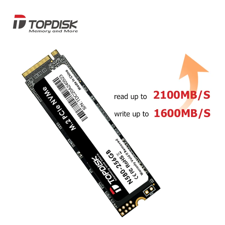 Topdisk N580 Nvme Internal SSD 120gb 240gb 512gb 1tb 2tb  Cheap SSD Laptop drive 1tb