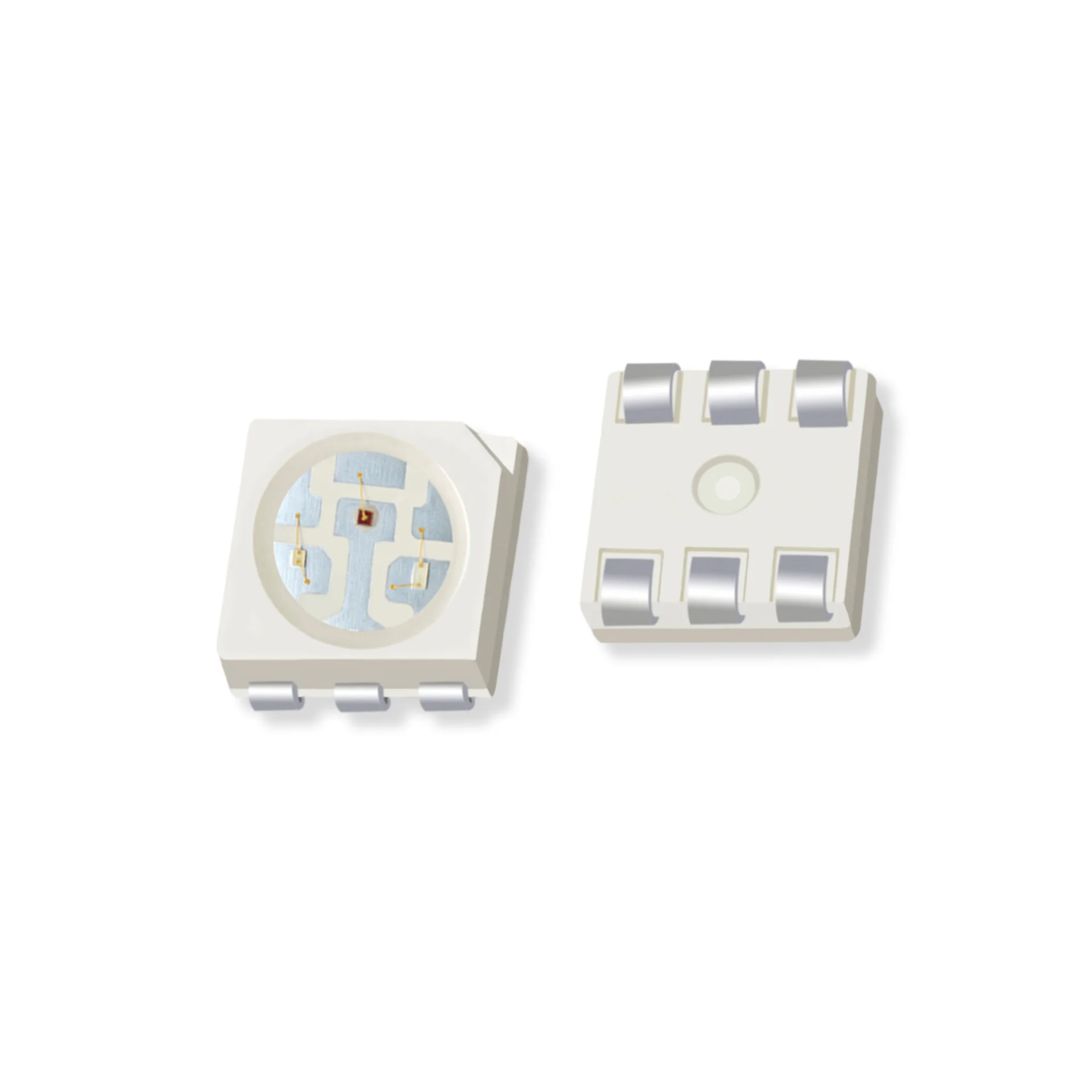 JOMHYM High Quality 0.2W 0.5W 1.5W 3in1 6pins Tricolor RGB RYB SMD 5050 LED Diode