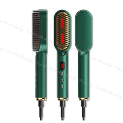 Gubebeauty mini anion infrared portable electric comb hair straightener hair curling wand electric hair brushes for homeuse