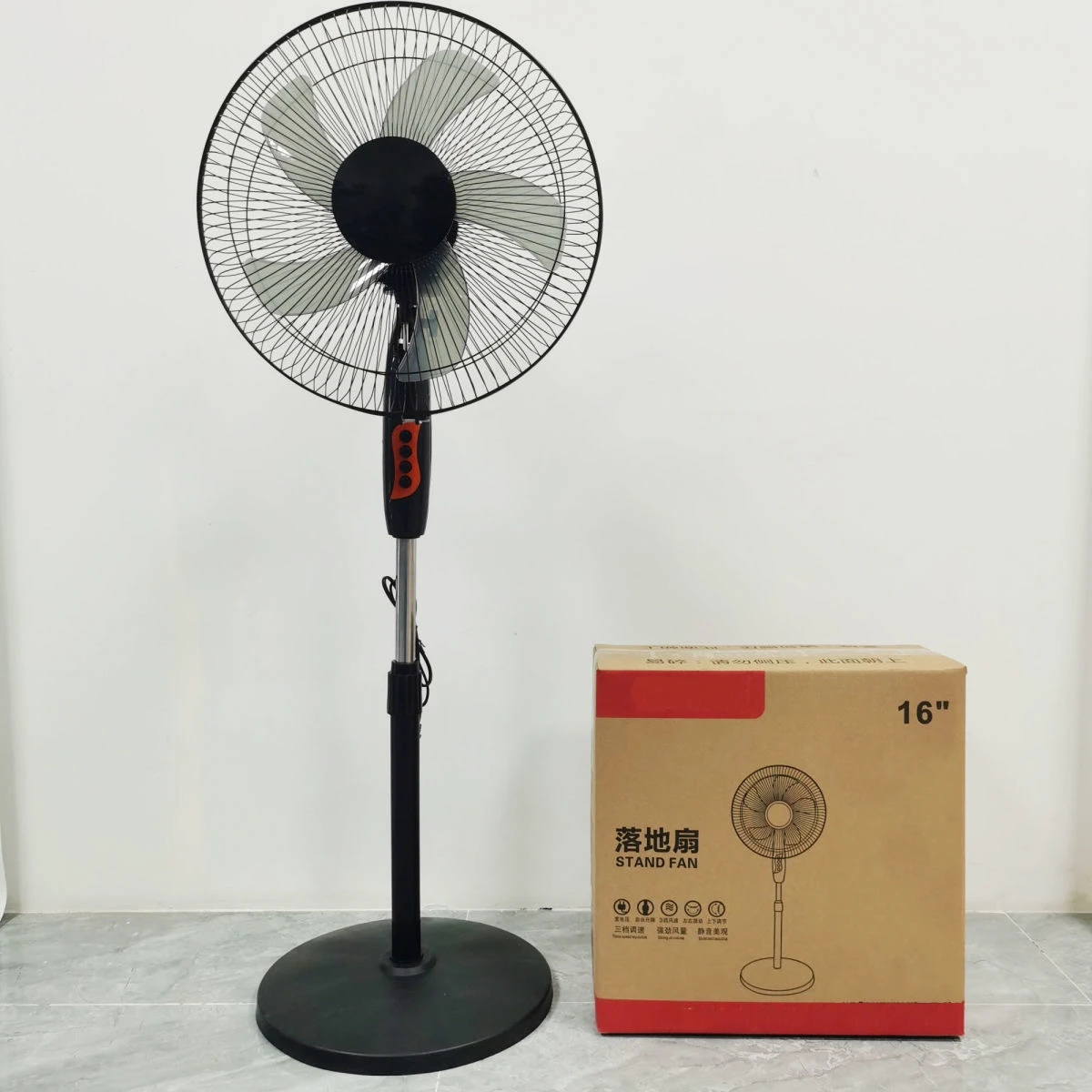 16 inch round chassis floor fan electric fan factory wholesale cheap price floor fan